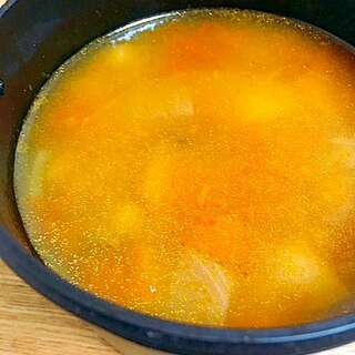 ごちそうスープ☆根菜のミネストローネ